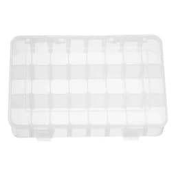 Organizador De Plastico Transparente Con 24 Compartimientos