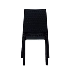 Silla Diamante Negra Para Interior Y Exterior