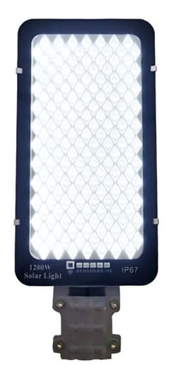 FOCO CON BRAZO SOLAR 1200W 688 LED 1 PLACA METAL