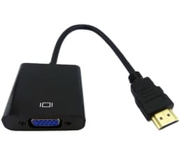 CONVERTIDOR CABLE DE HDMI A VGA ALTA RESOLUCION EN BOLSA
