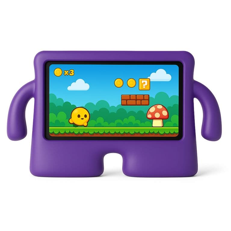 Funda Antigolpes Para Ninos Compatible Con Samsung S6 Llite Morado