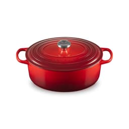 Cocotte Ovalada 31 cm Cereza Hierro