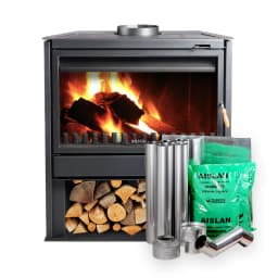 Pack Calefactor a Lena Chimenea freestanding 850 + Kit Instalacion