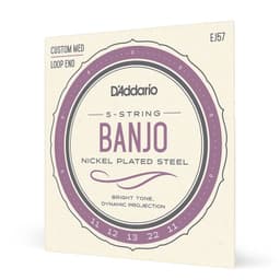 Set de cuerdas Banjo Nickel Custom EJ57 Med