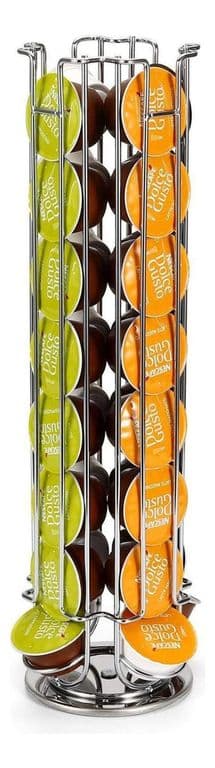 Porta 32 Capsulas Dolce Gusto Giratorio 360 - Plateado