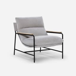 Poltrona Ellon Tela Gris