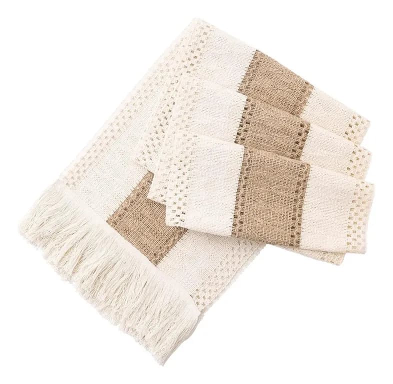 Mantel Camino De Mesa Rectangular Yute Linea 180x30cm - Marron