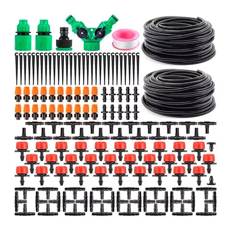Kit De Riego Sistema Automatico Por Goteo 30mtrs 149pcs