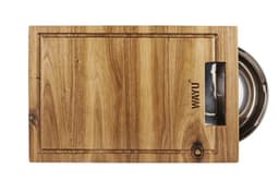 TABLA MADERA BOWL ACERO