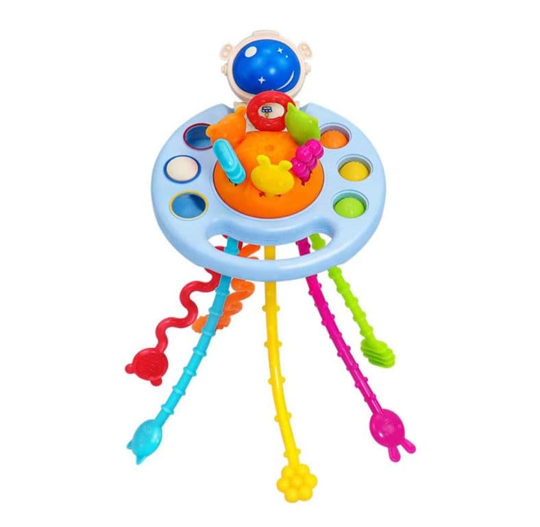 SONAJERO SENSORIAL DE SILICONA MONTESSORI ASTRONAUTA