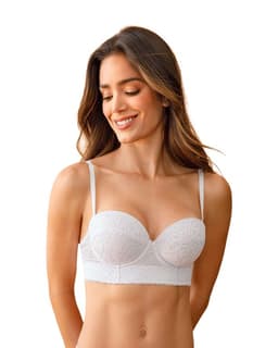 Sosten en Encaje con Realce Incorporado 71330 Blanco 38B