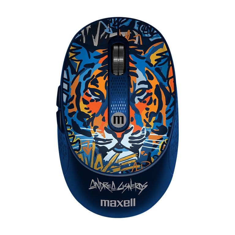 Mouse Inalambrico Diseno Wild 4000dpi Usbusb-c Tigre