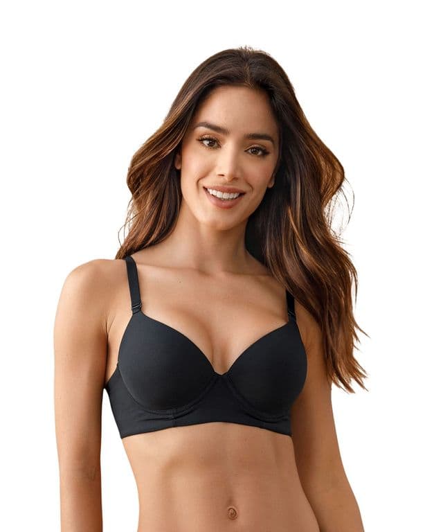 Sosten de Realce Alto Copa Lisa 71332 Negro 40B