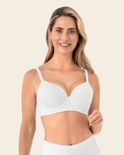 Sosten de Realce Suave Buen Cubrimiento en Espalda 71321 Blanco 40B