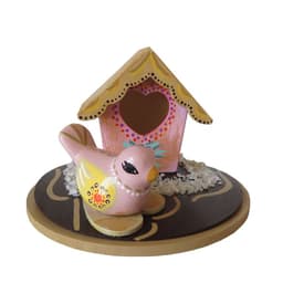 Casa pajaro decorativa de madera