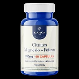 Citrato de Magnesio + Citrato de Potasio 700mg - 60 capsulas Karun Life