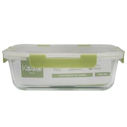 HERMETICO RECTANGULAR 1520ML GLASS VERDE