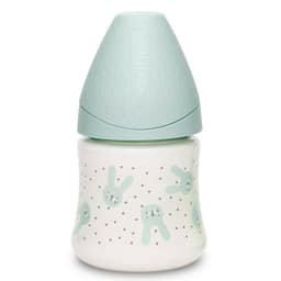 MAMADERA 150ML TETINA SILICONA RABBIT VERDE