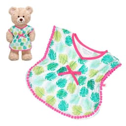 Salida de bano hojas palmeras para peluches
