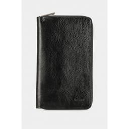 Velez Porta Pasaporte Marmol De Cuero Mujer Grabado Negro Negro TALLA UNICA
