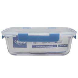 HERMETICO RECTANGULAR 1520ML GLASS AZUL