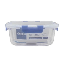HERMETICO CUADRADO 1200ML GLASS MORADO