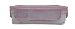 HERMETICO PP 600ML RECTANGULAR ROSADO