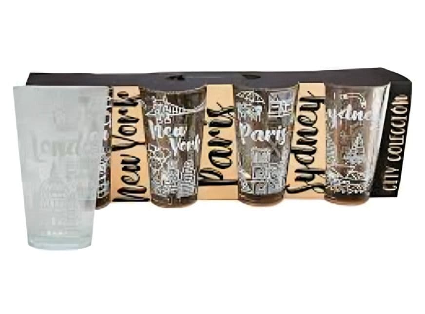 SET 4 VASOS CITY COLLECTION