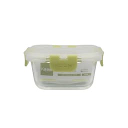 HERMETICO CUADRADO 320ML GLASS VERDE