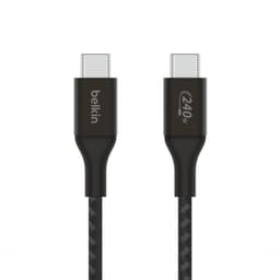 Cable USB-C a USB-C 240W de 2.0 Mt trenzado Negro