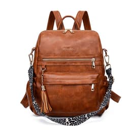Mochila Cartera MOVAC Urban Chic Mujer Cuero PU Convertible Correa Bandolera Desmontable Marfil Claro TALLA UNICA