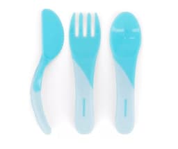 Cubiertos de Aprendizaje 6m+ para Bebes Azul