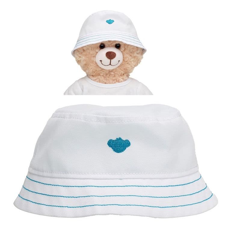 Gorra blanca accesorio para peluches