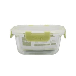 HERMETICO CUADRADO 520ML GLASS VERDE