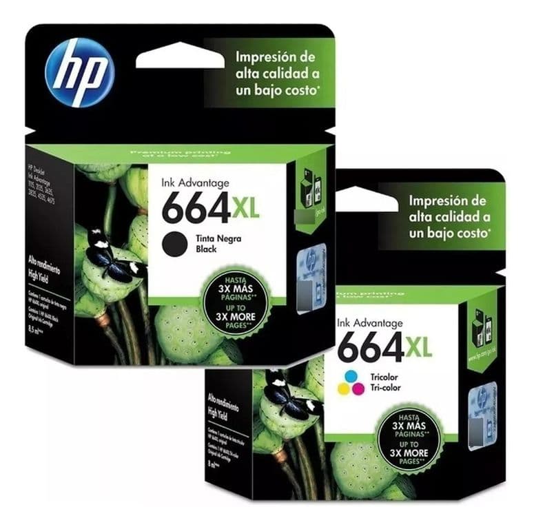 Cartuchos de Tinta 664XL Original Negro/Tricolor Pack