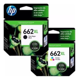 Cartuchos de Tinta 662XL Original Negro/Tricolor Pack