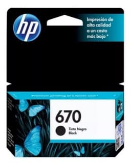 Cartucho de Tinta 670 Negro Original