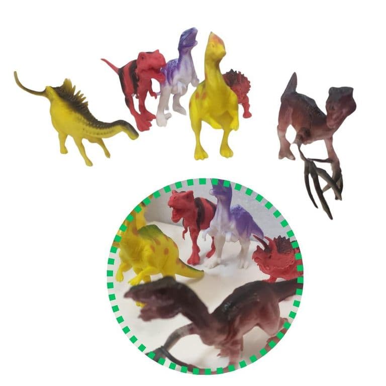 Set de 6 dinosaurio de juguete diferentes disenos