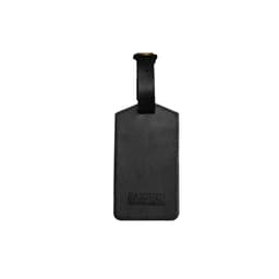 Identificador Para Equipaje Cuero Negro Hecho a Mano Negro TALLA UNICA