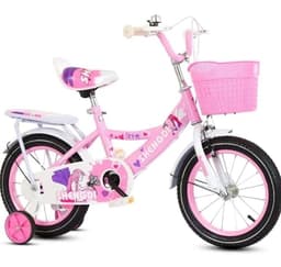 Bicicleta Aro 12 Shengdi con Canasto Y Ruedas De Apoyo