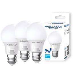 Pack de 3 Ampolletas E-27 9W Luz Fria Led Samsung - Blanco