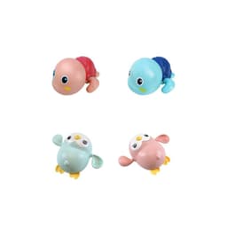 Set 4 juguetes para Bano Bebe Pinguino y Tortuga