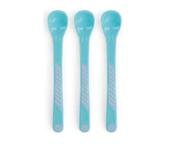 Cuchara de alimentacion para bebe 4M pack de 3 color azul
