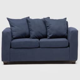 Sofa Viena 2 Cuerpos Azul 130 x 80 x 88