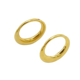 Argollas chicas clicker 16G chunky titanio astm f136 chapadas en oro Dorado TALLA UNICA
