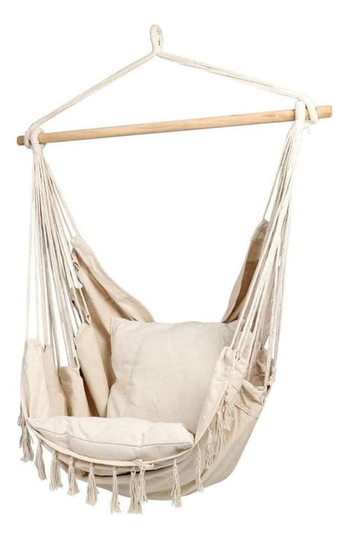 Hamaca Silla Columpio Terraza Camping 130x100 cm