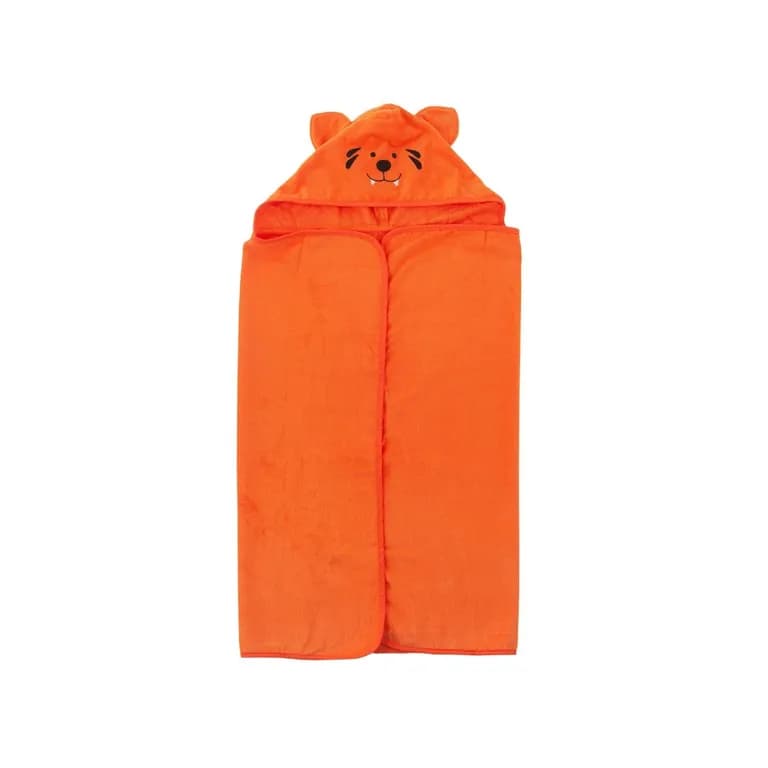 Toalla Capucha De Algodon Bordado Tigre -