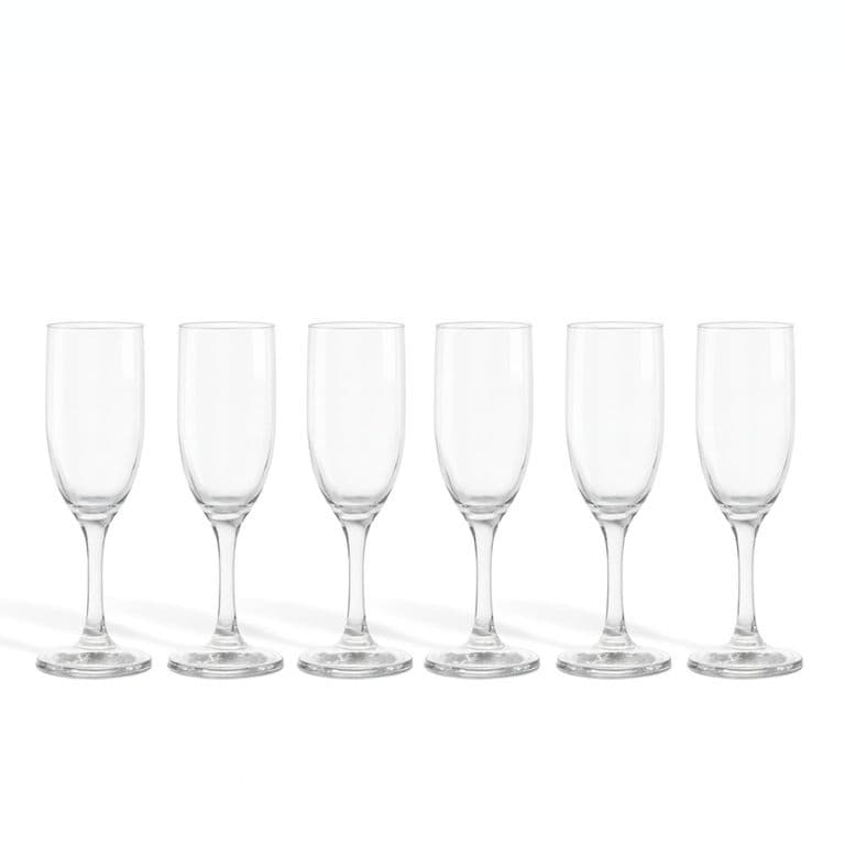 Set 6 Copas Champagne Modelo Versalles de 176mL