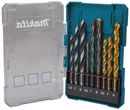 Set Brocas Para Madera/Metal /Concreto (5.5-8) 9 Pzas-Makita