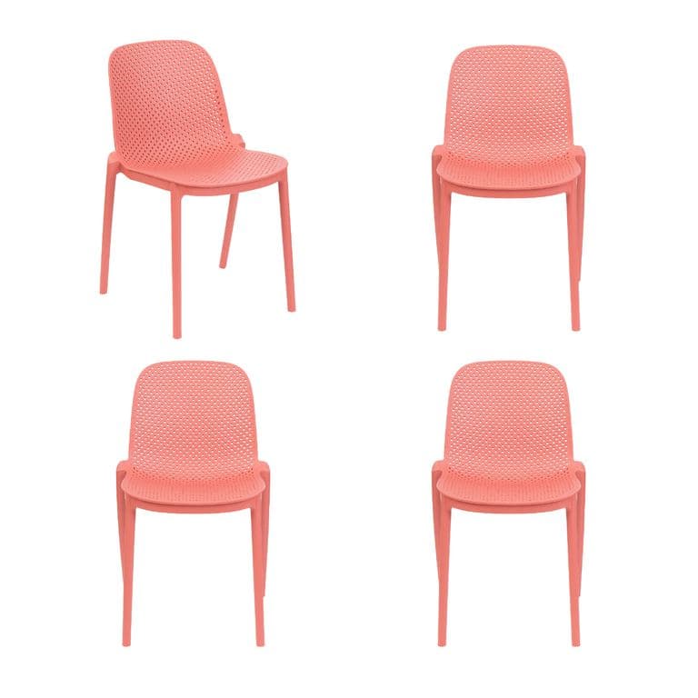 Pack x 4 Silla Terraza Oasis Naranja
